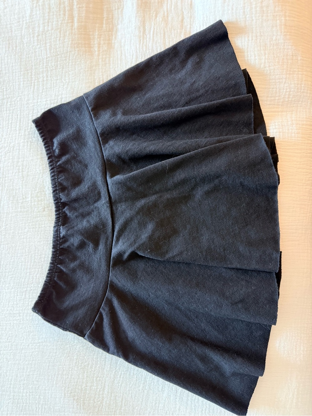 American Apparel Black Mini Skater Skirt